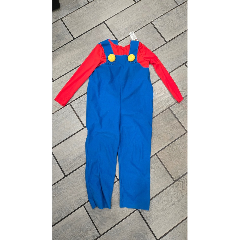 Kids‎ Super Mario Bros Costume Jumpsuit Toddler Halloween Outfit no hat/mask